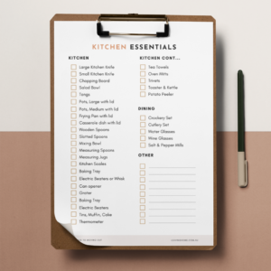 Kitchen Essentials Checklist