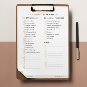 Cleaning Essentials Checklist